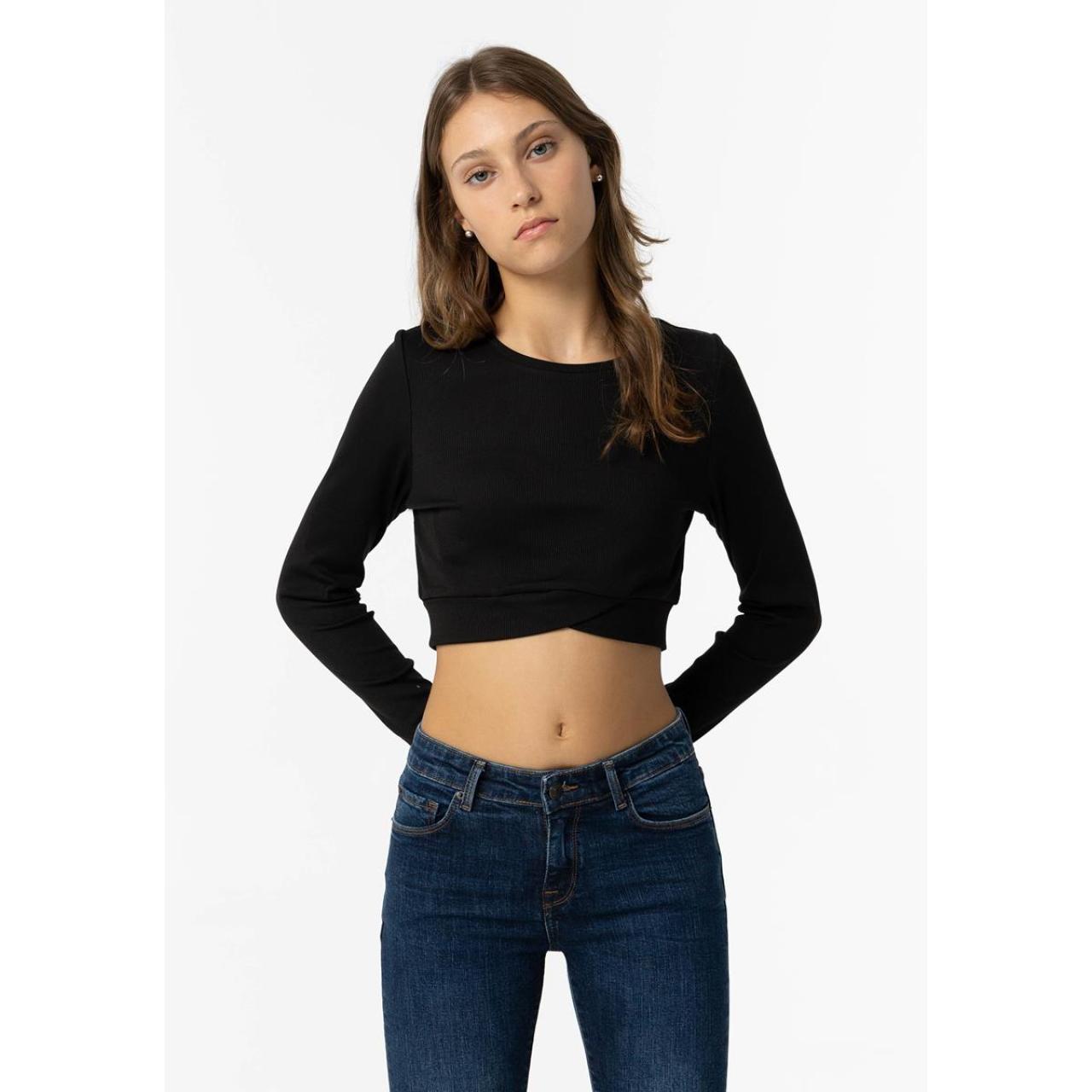 TIFFOSI Μπλούζα ριπ πλεκτή κορίτσι TIFFOSI-10057089-000-Black