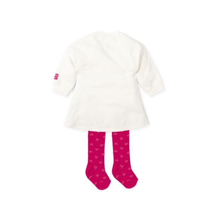 Φόρεμα φούτερ κορίτσι AGATHA RUIZ DE LA PRADA-9325W24-Ecru