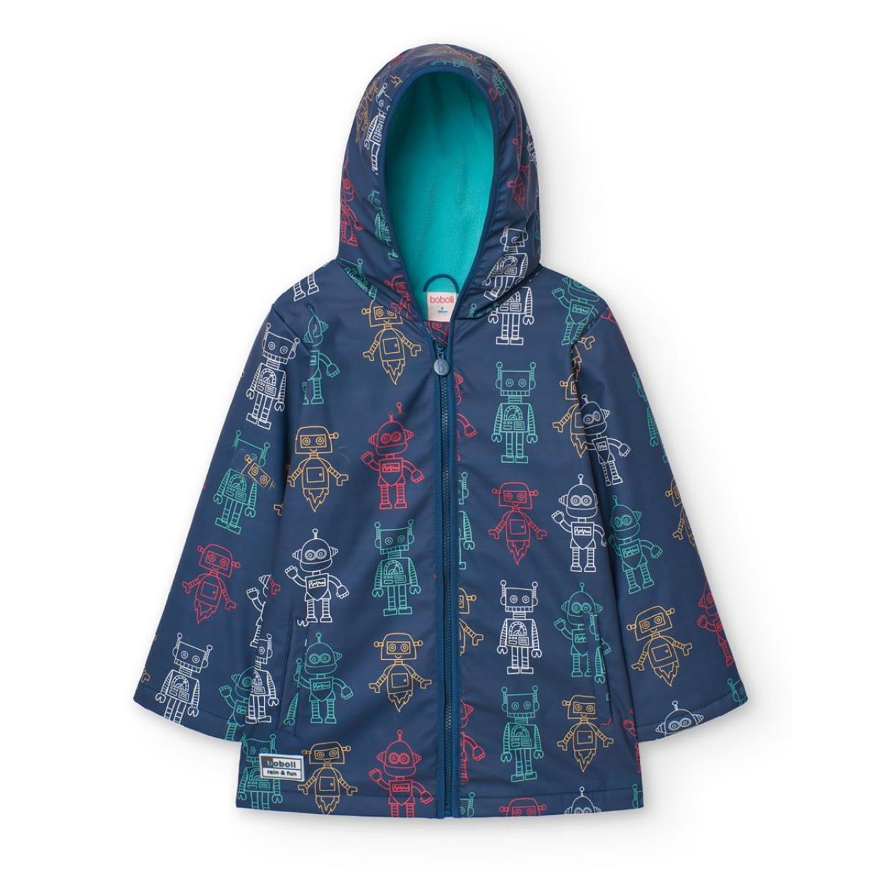 Αδιάβροχη καπαρντίνα αγόρι Boboli-390215-9438-Blue/Green φωτογραφία