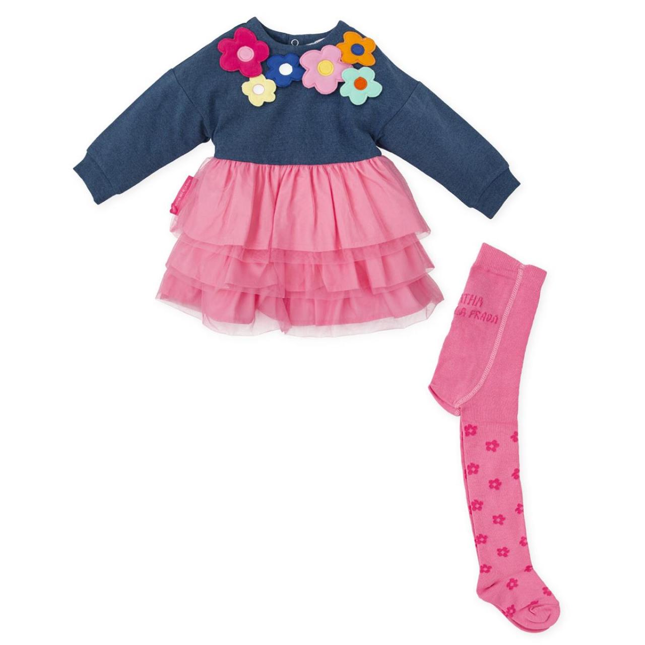 Φόρεμα φούτερ κορίτσι AGATHA RUIZ DE LA PRADA-9321W24-Blue Denim φωτογραφία