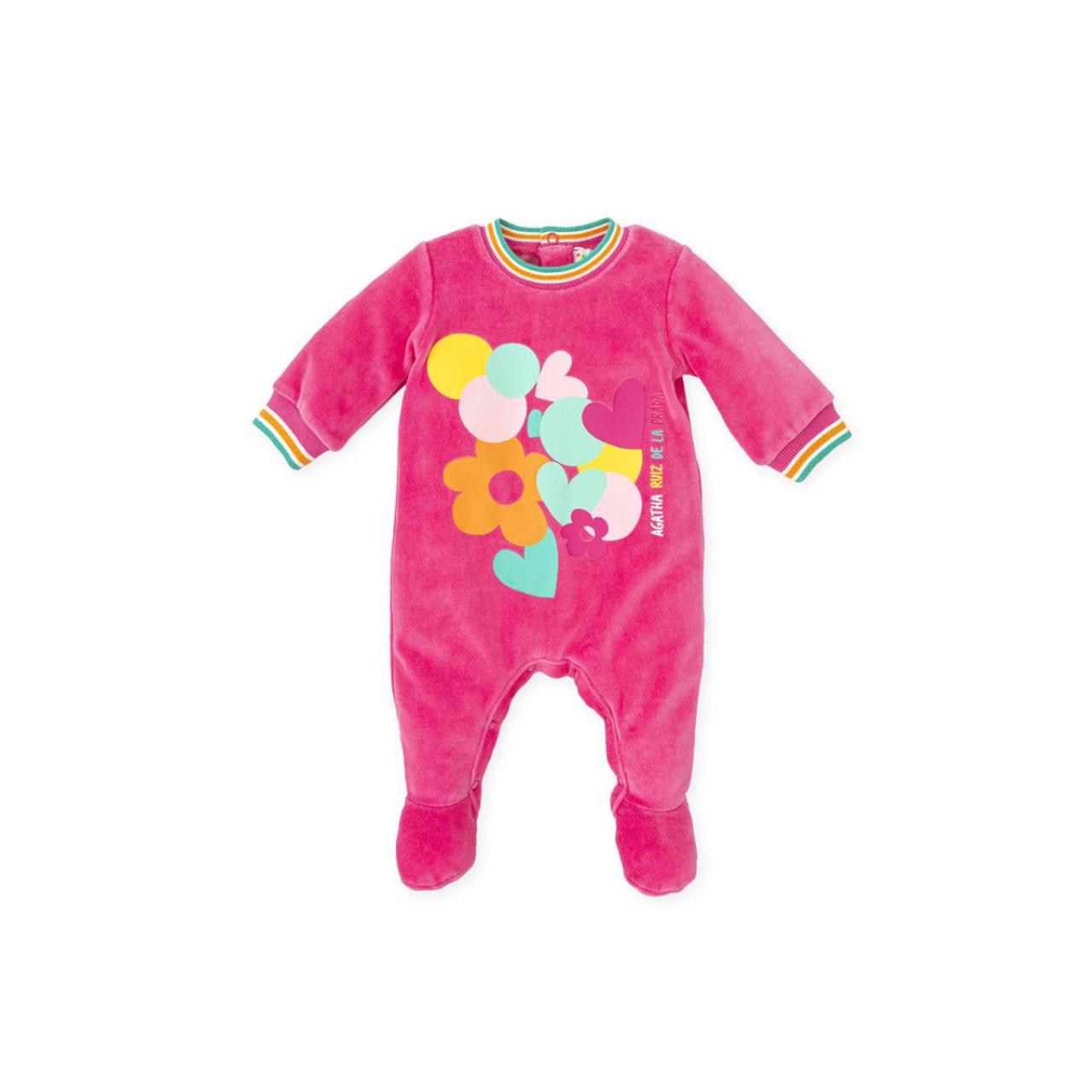 AGATHA RUIZ DE LA PRADA Φορμάκι βελουτέ κορίτσι AGATHA RUIZ DE LA PRADA-9080W24-Fuchsia