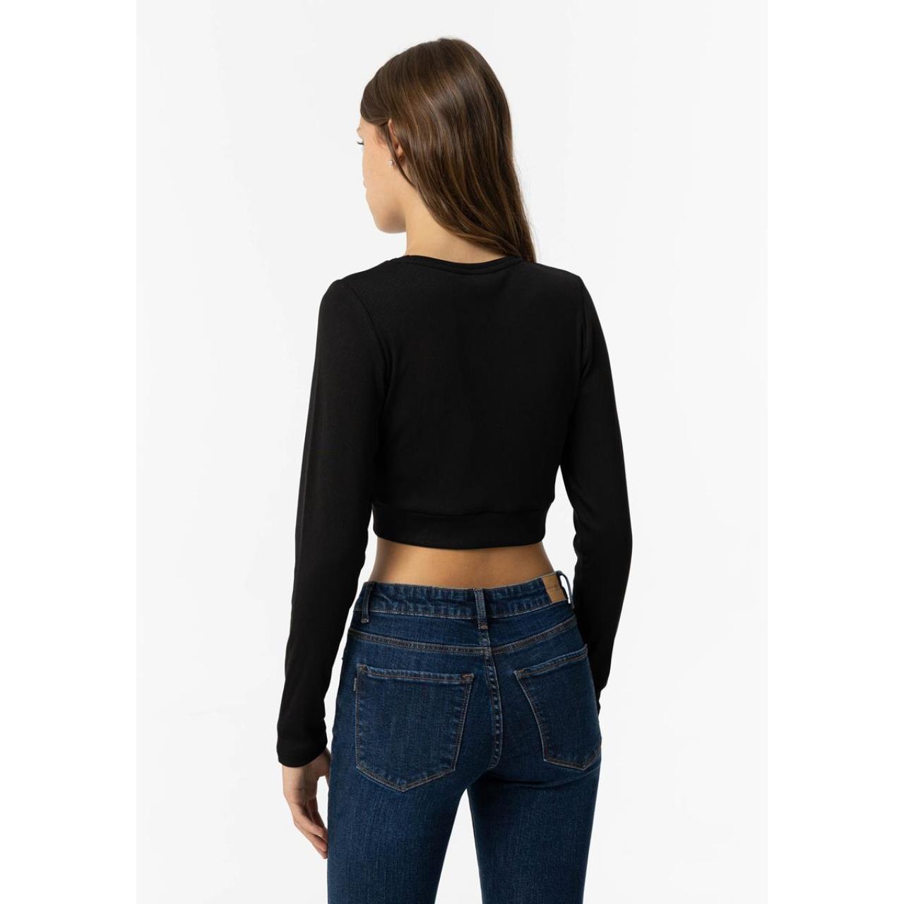 Μπλούζα ριπ πλεκτή κορίτσι Tiffosi-10057089-000-Black φωτογραφία