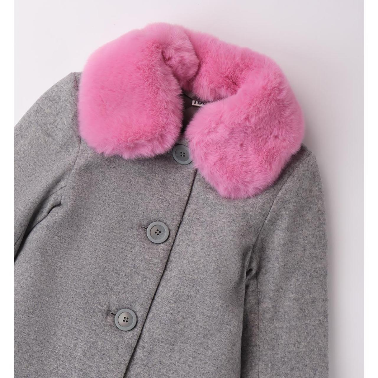 Παλτό μακρύ κορίτσι I DO-4.A633-8970-Grey φωτογραφία