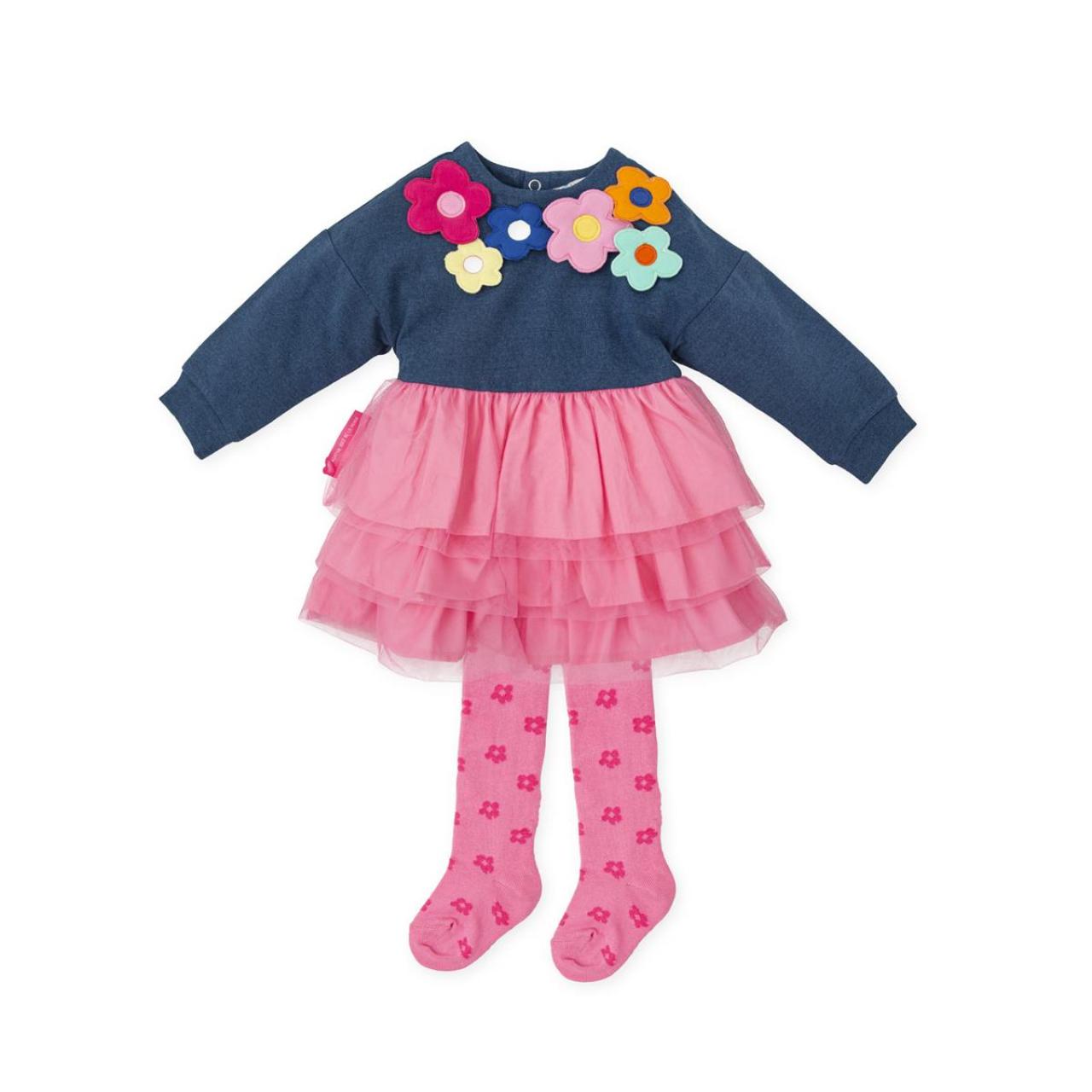 AGATHA RUIZ DE LA PRADA Φόρεμα φούτερ κορίτσι AGATHA RUIZ DE LA PRADA-9321W24-Blue Denim