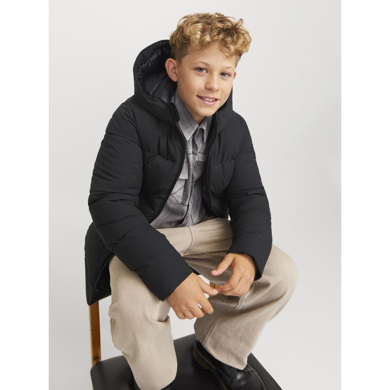 Μπουφάν puffer αγόρι Jack & Jones-12260475-Black φωτογραφία