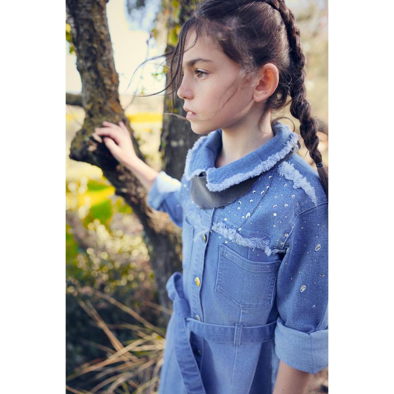 Φόρεμα τζιν κορίτσι Nath-KG07D202J1-Blue Denim φωτογραφία