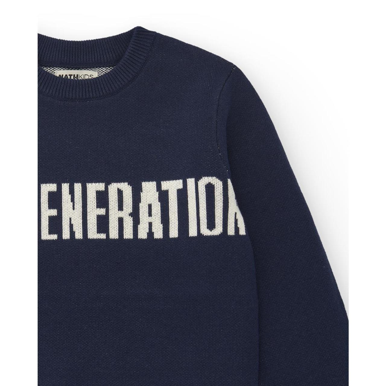 Μπλούζα πλεκτή αγόρι Nath-KB07K601N1-Navy Blue φωτογραφία