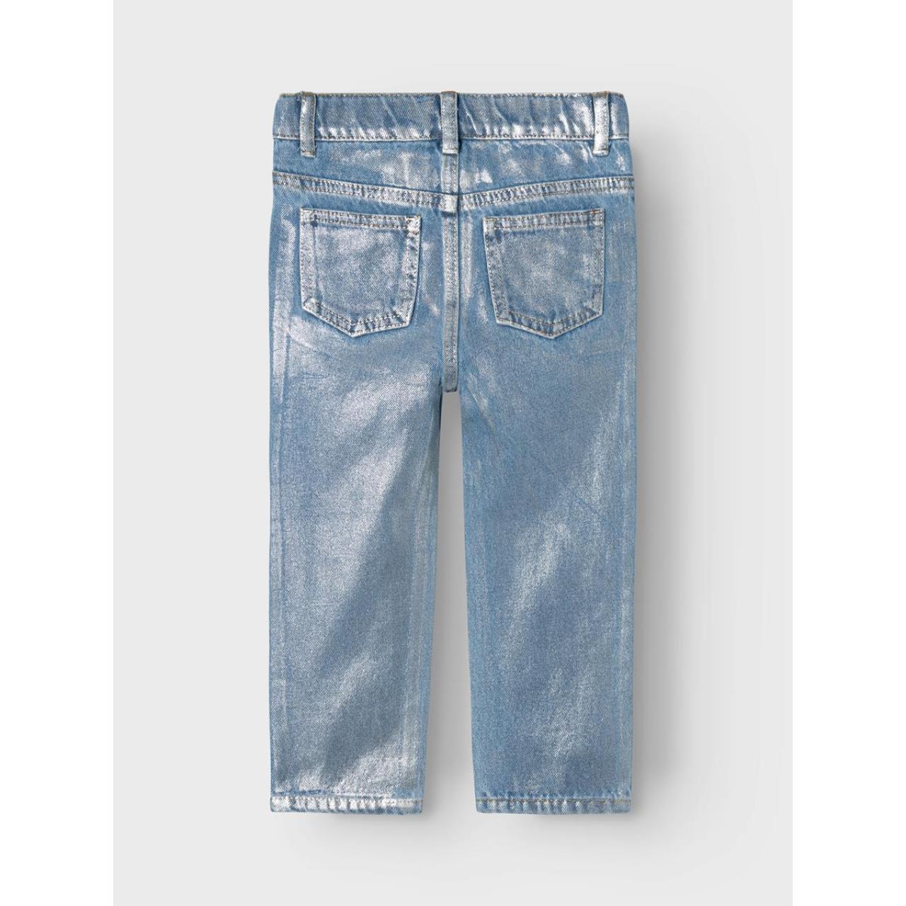 Παντελόνι τζίν γυαλιστερό κορίτσι name it-13234813-Medium Blue Denim φωτογραφία