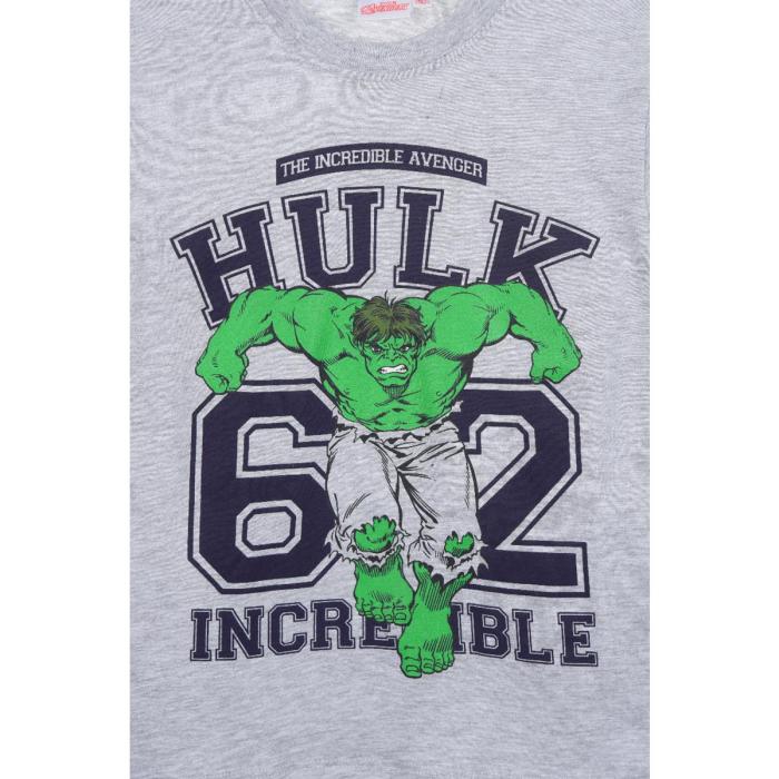 Μπλούζα μακό αγόρι Avengers-Hulk-XH1149-LGREY