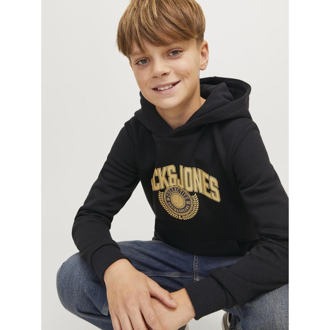 Μπλούζα φούτερ αγόρι Jack & Jones-12266761-Black φωτογραφία