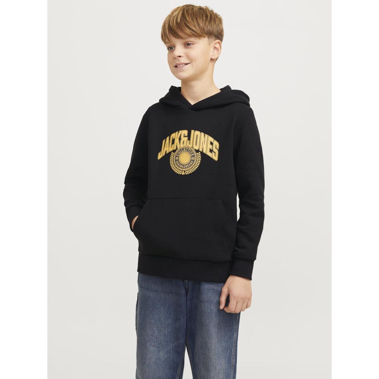 JACK&JONES Μπλούζα φούτερ αγόρι Jack & Jones-12266761-Black