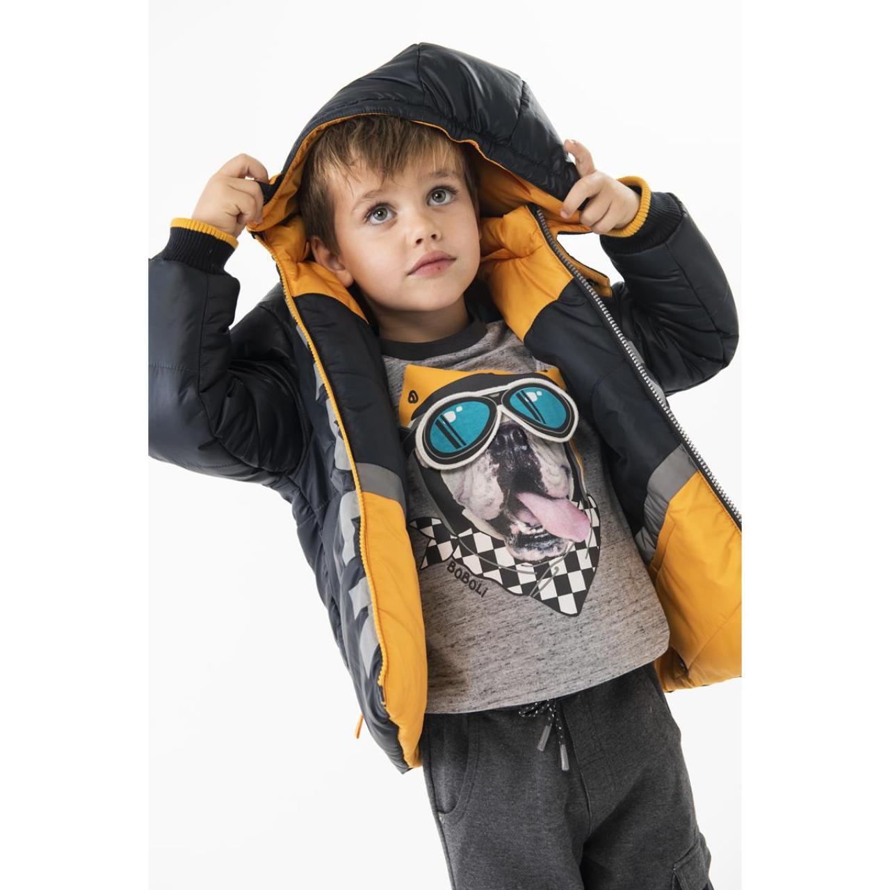 Μπουφάν διπλής όψης αγόρι Boboli-319137-1207-Black φωτογραφία