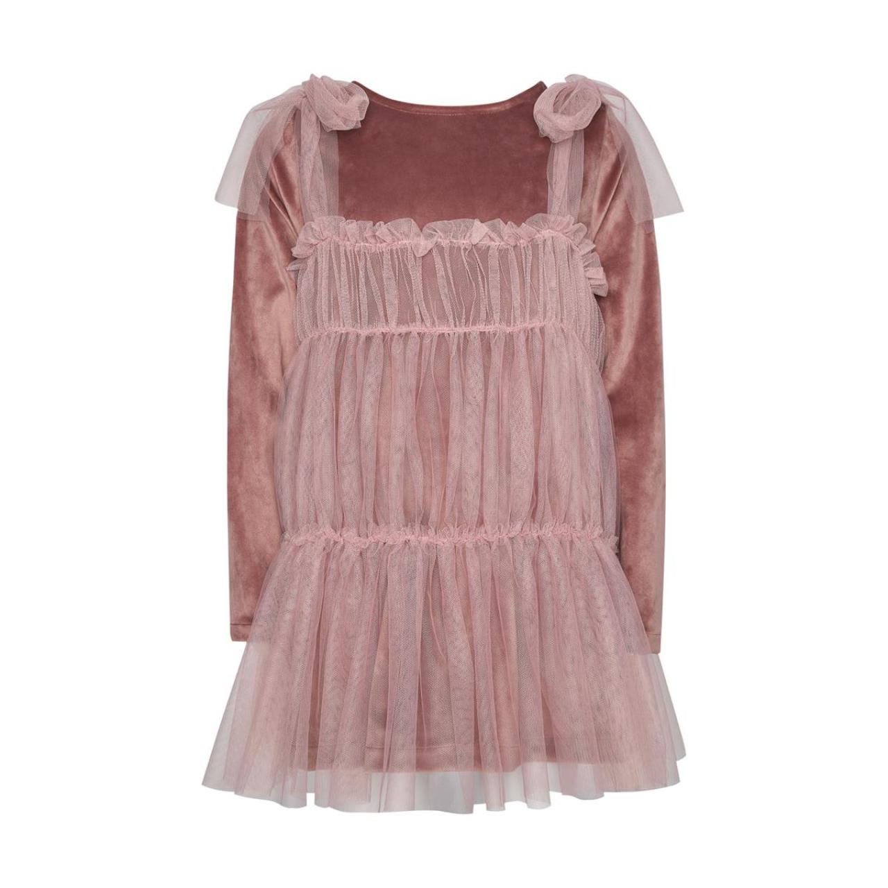 TWO IN A CASTLE Φόρεμα βελουτέ κορίτσι two in a castle-T5726-Pink