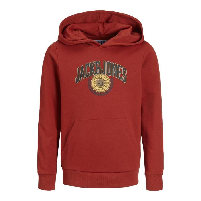 Μπλούζα φούτερ αγόρι Jack & Jones-12266761-Red Ochre