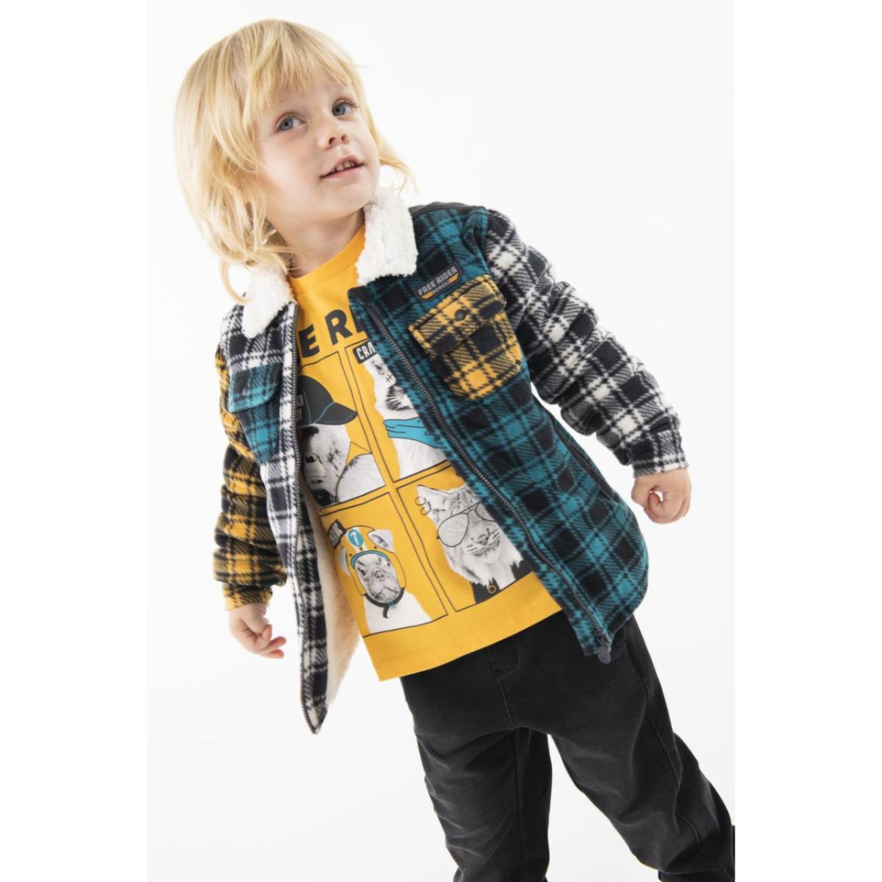 Overshirt πανωφόρι αγόρι Boboli-319115-9518-Multicolor φωτογραφία