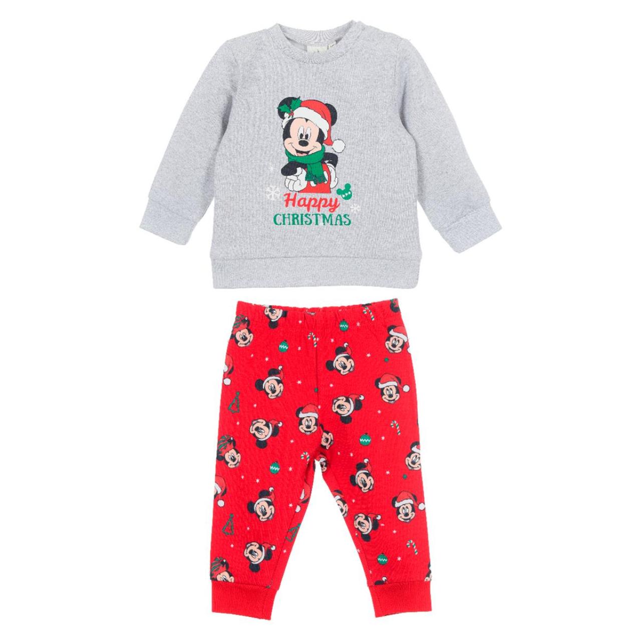 Φόρμα φούτερ μπεμπέ αγόρι Christmas Mickey Mouse-XH0092.REC-GREY φωτογραφία