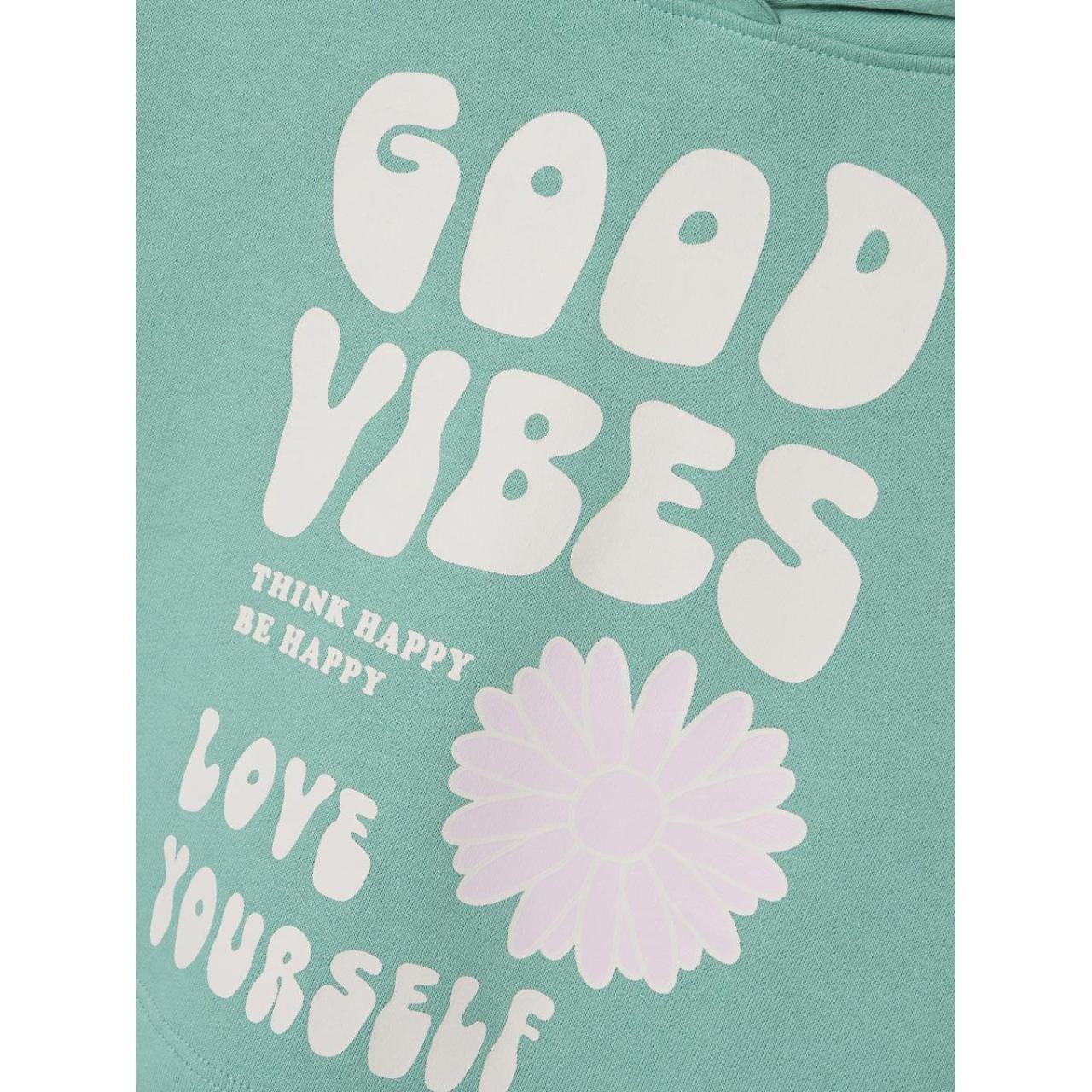 Μπλούζα φούτερ κοντή κορίτσι name it-13232815-Wasabi φωτογραφία