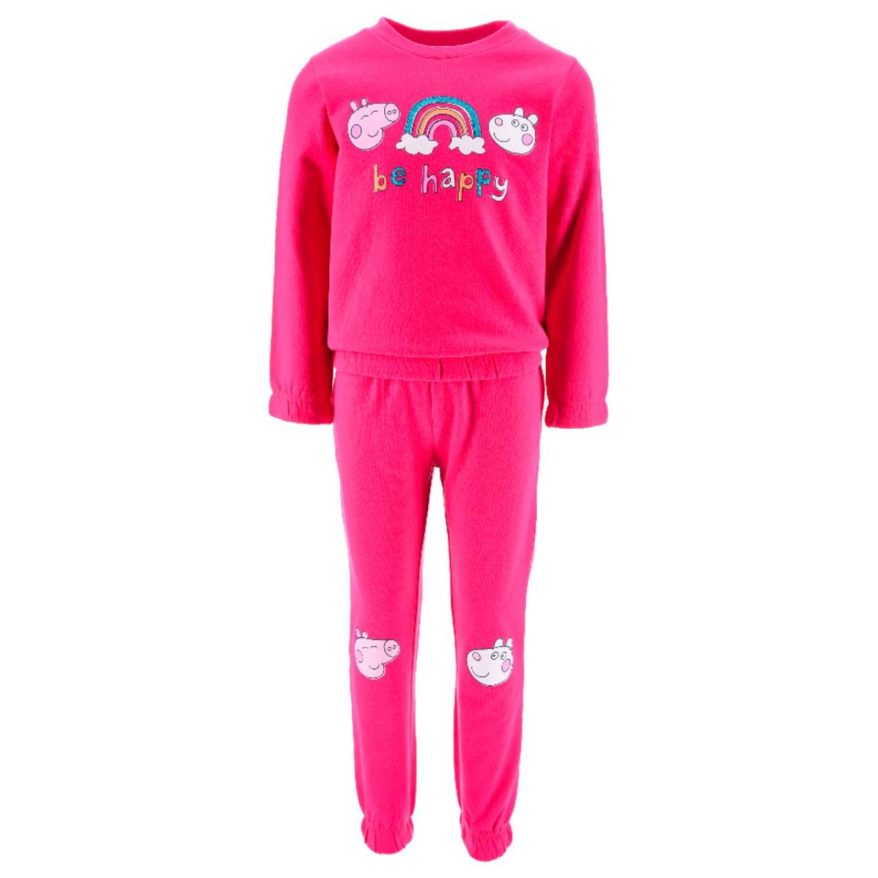 SUPER HEROES Σετ φόρμα φούτερ κορίτσι Peppa Pig-XH1282-FUCSHIA