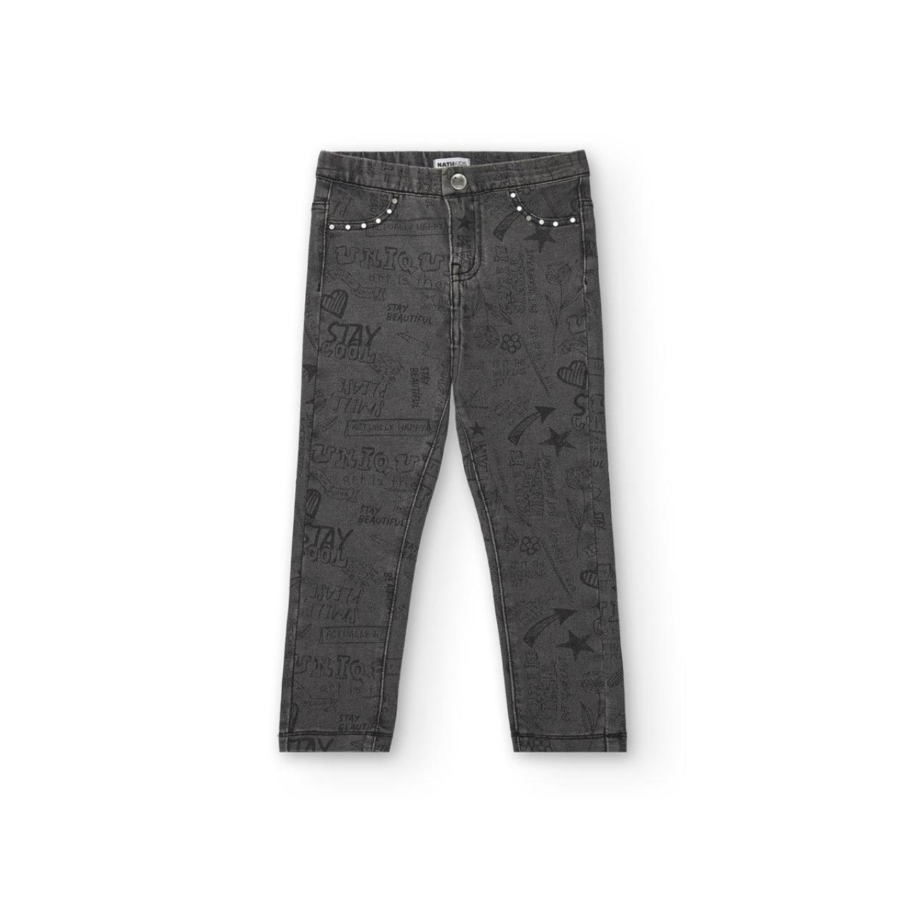 NATH Παντελόνι τζιν κορίτσι NATH-KG07L702S3-Black