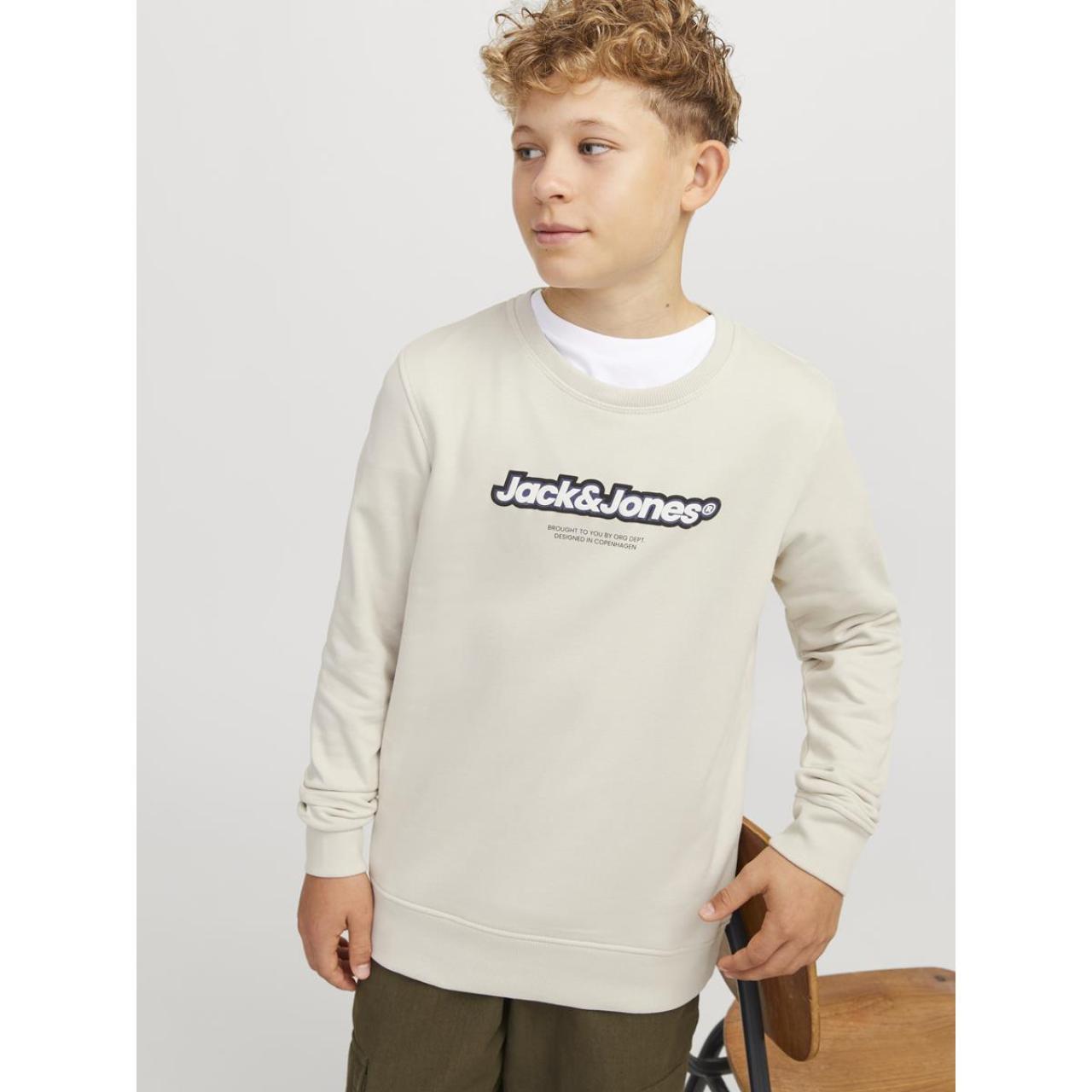 JACK&JONES Μπλούζα φούτερ αγόρι Jack & Jones-12267582-Moonbeam