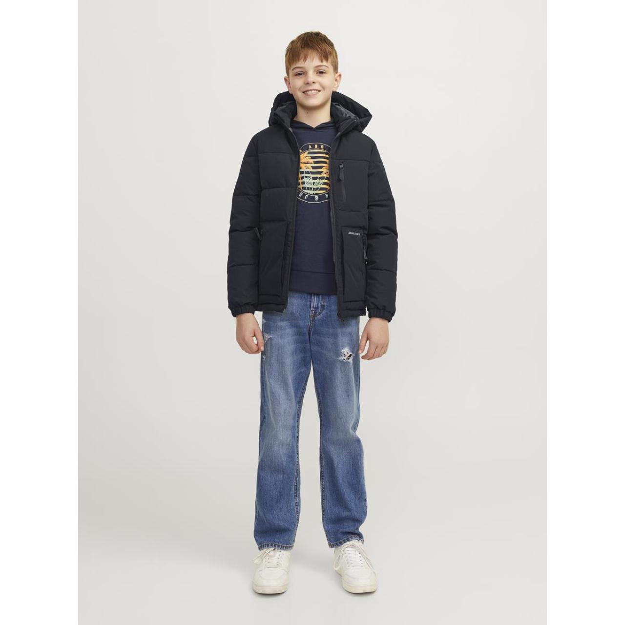 JACK&JONES Μπουφάν puffer αγόρι JACK & JONES-12258547-Black
