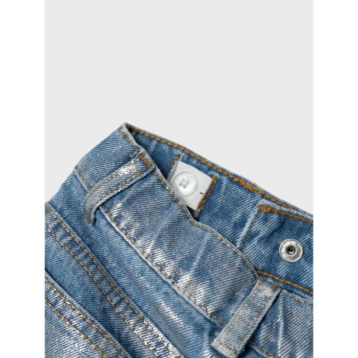 Παντελόνι τζίν γυαλιστερό κορίτσι name it-13234813-Medium Blue Denim