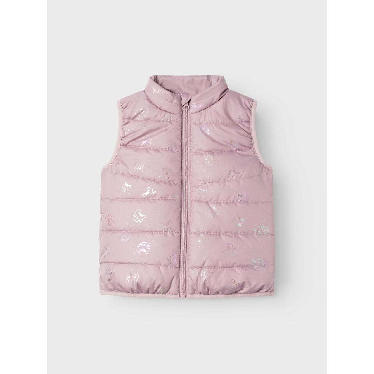 Μπουφάν αμάνικο κορίτσι name it-13231160-Mauve Shadows φωτογραφία