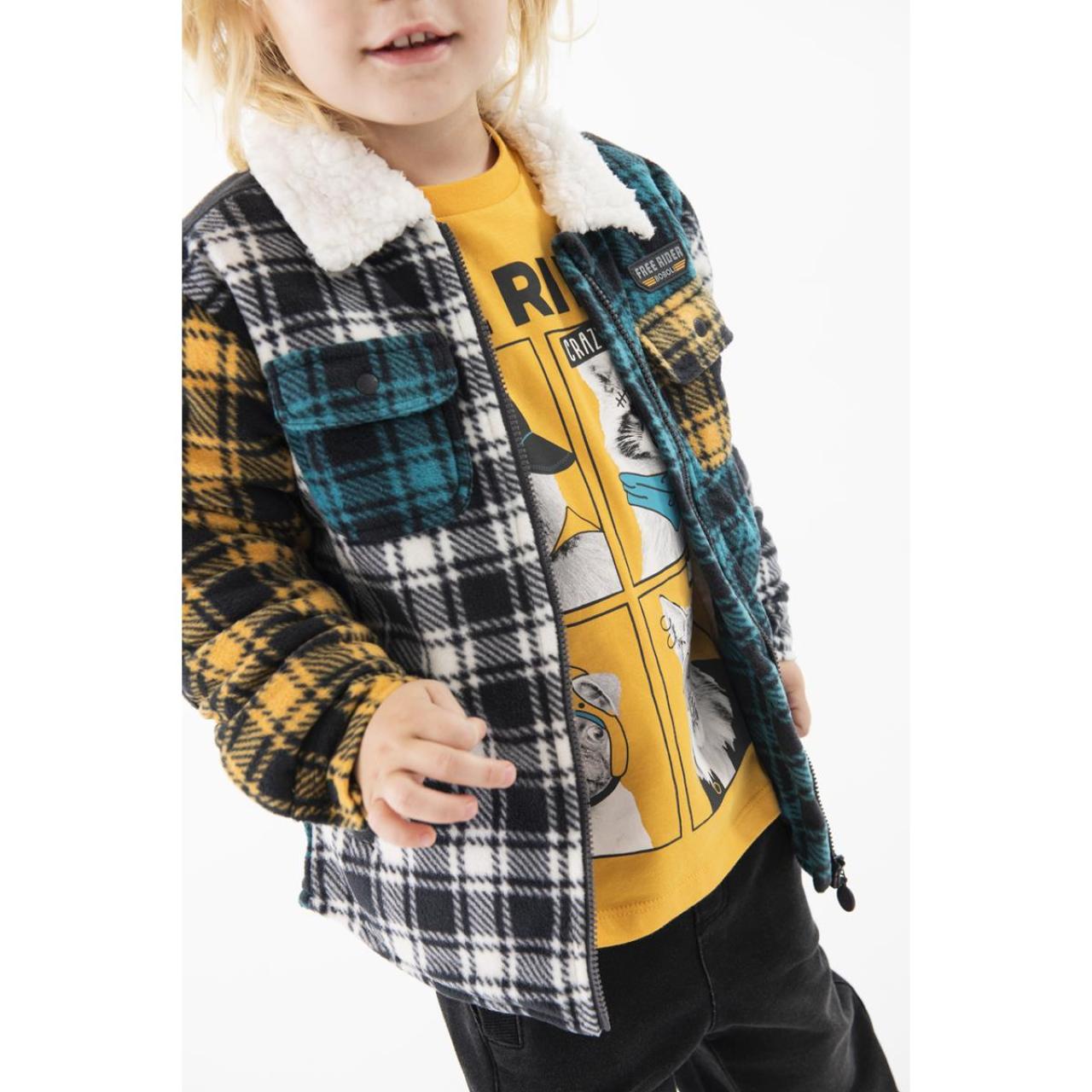 Overshirt πανωφόρι αγόρι Boboli-319115-9518-Multicolor φωτογραφία