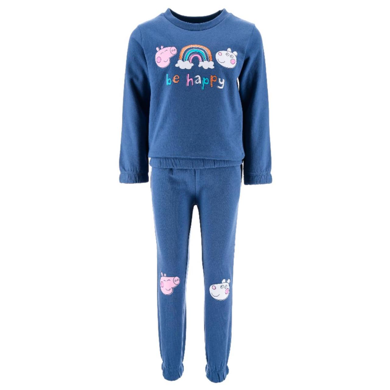 SUPER HEROES Σετ φόρμα φούτερ κορίτσι Peppa Pig-XH1282-BLUE