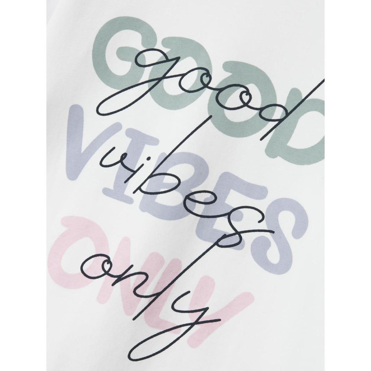 Μπλούζα μακό κορίτσι name it-13224952-Bright White/Good Vibes φωτογραφία