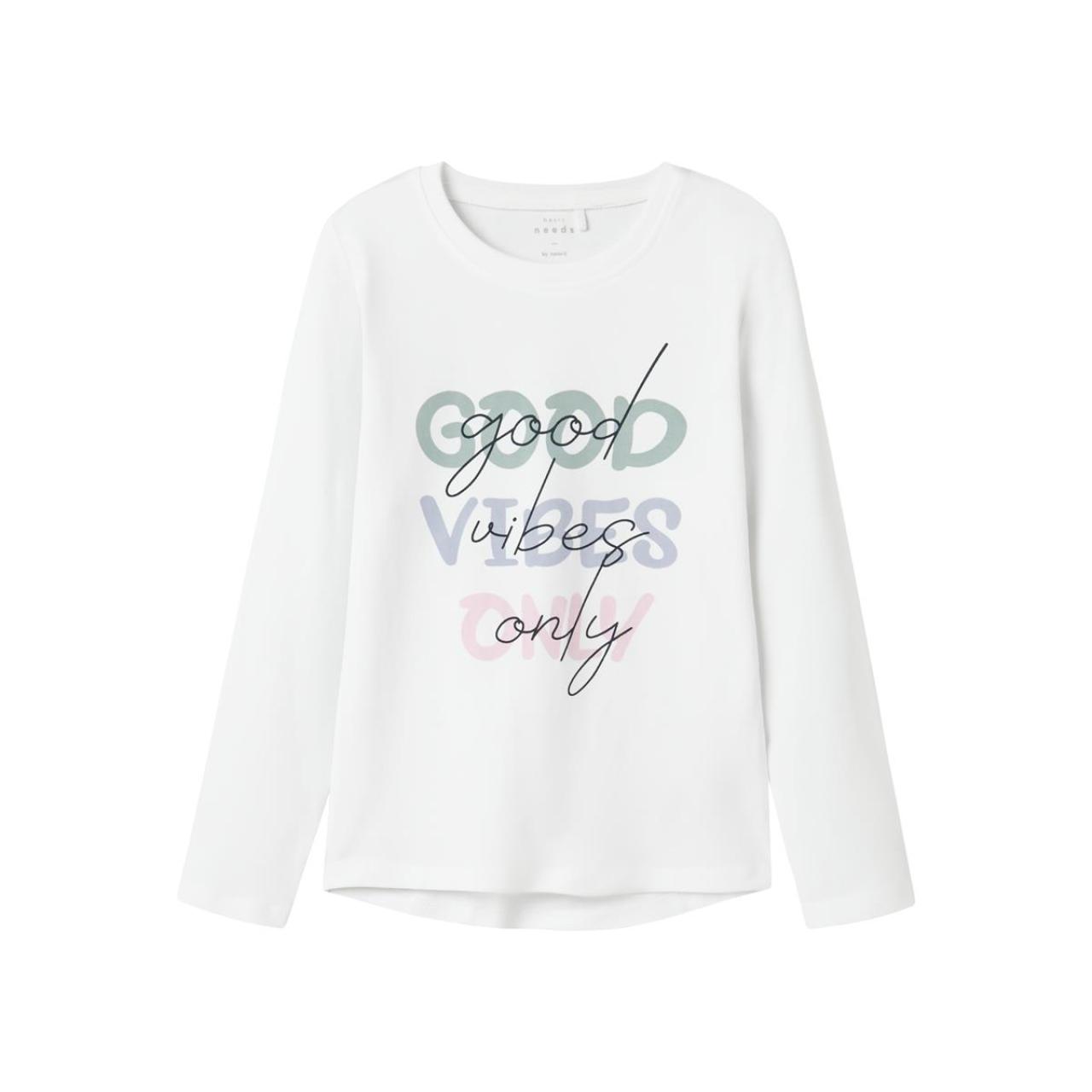 Name it Μπλούζα μακό κορίτσι name it-13224952-Bright White/Good Vibes