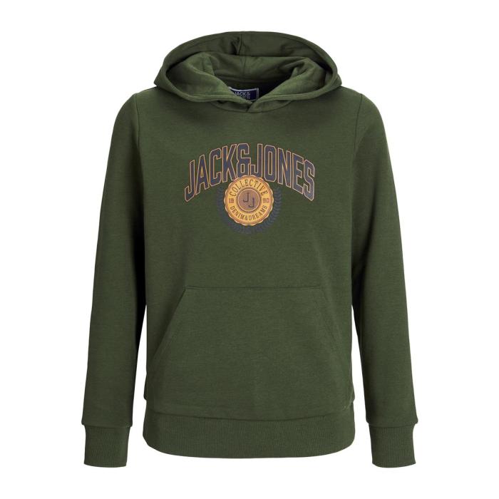 Μπλούζα φούτερ αγόρι Jack & Jones-12266761-Kombu Green