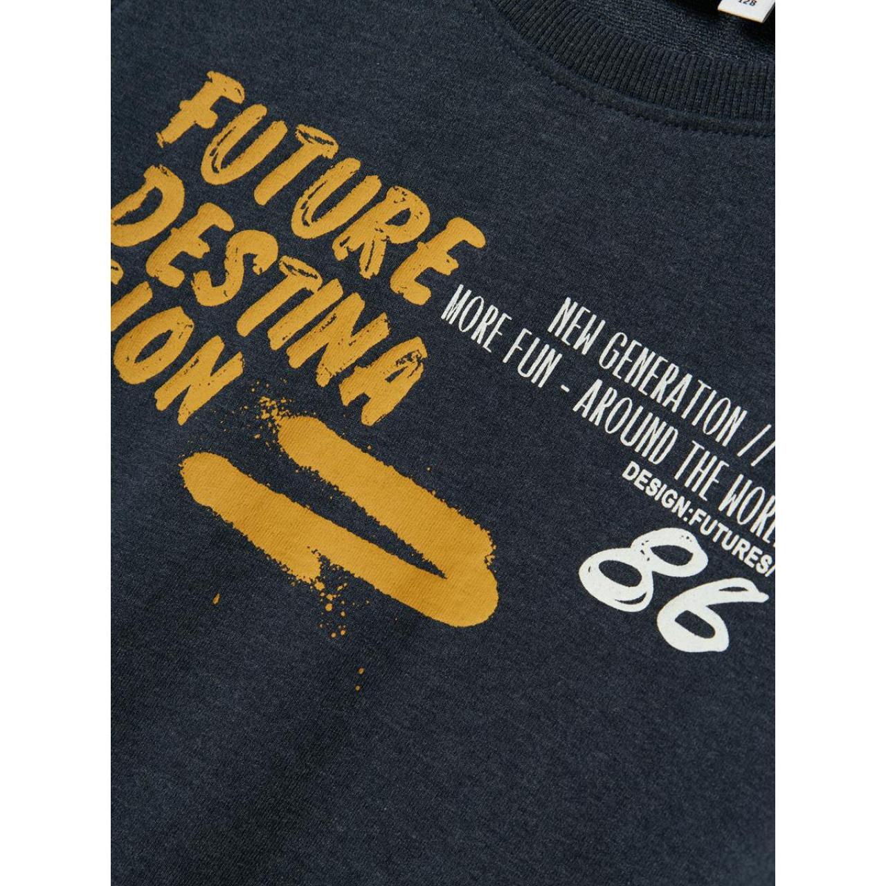 Μπλούζα φούτερ αγόρι Name it-13231401-Dark Sapphire φωτογραφία