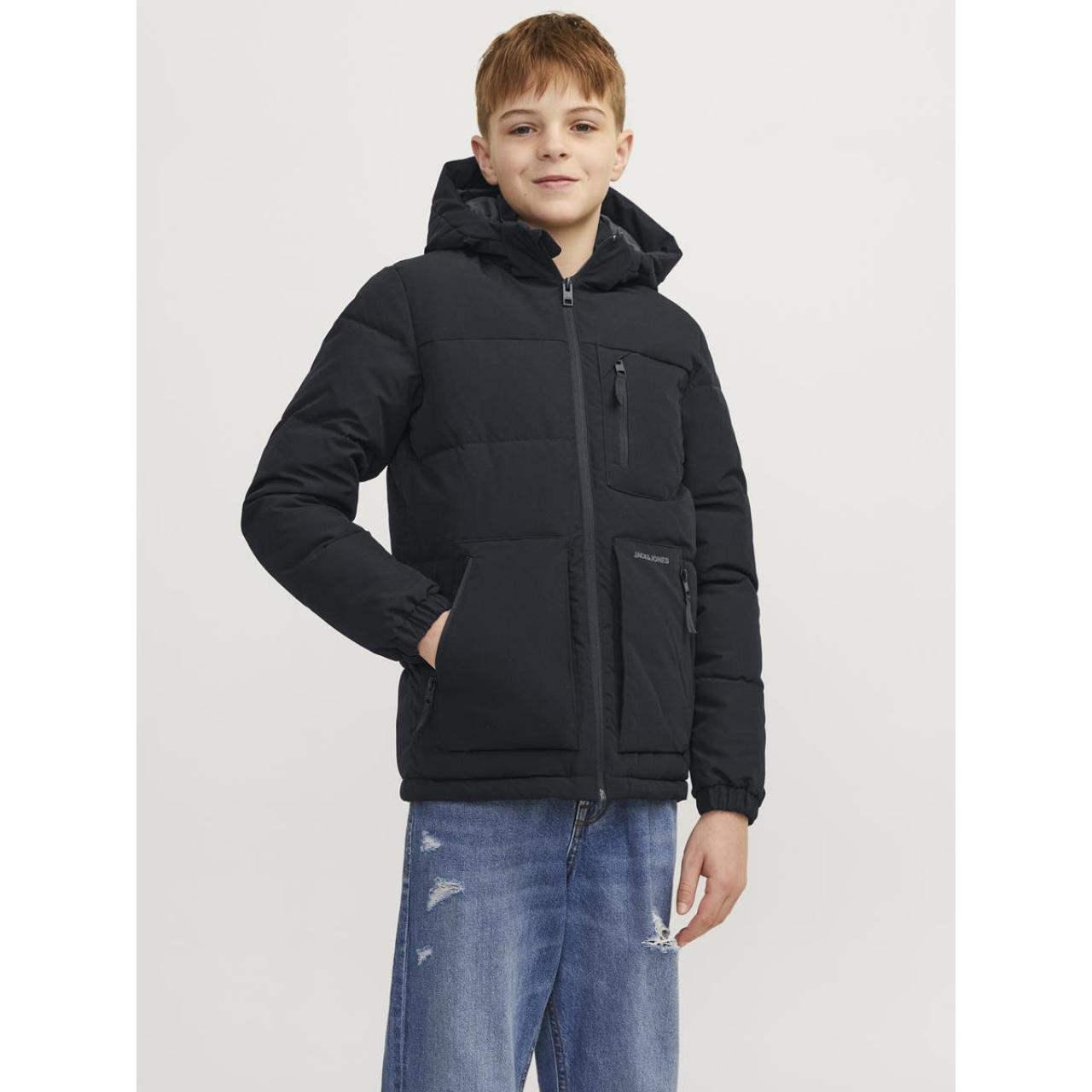 Μπουφάν puffer αγόρι JACK & JONES-12258547-Black φωτογραφία