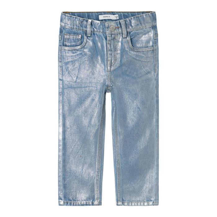 Παντελόνι τζίν γυαλιστερό κορίτσι name it-13234813-Medium Blue Denim