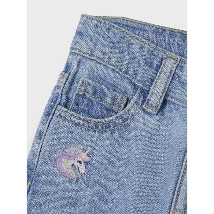 Παντελόνι τζίν κορίτσι name it-13232569-Medium Blue Denim-orgaic cotton