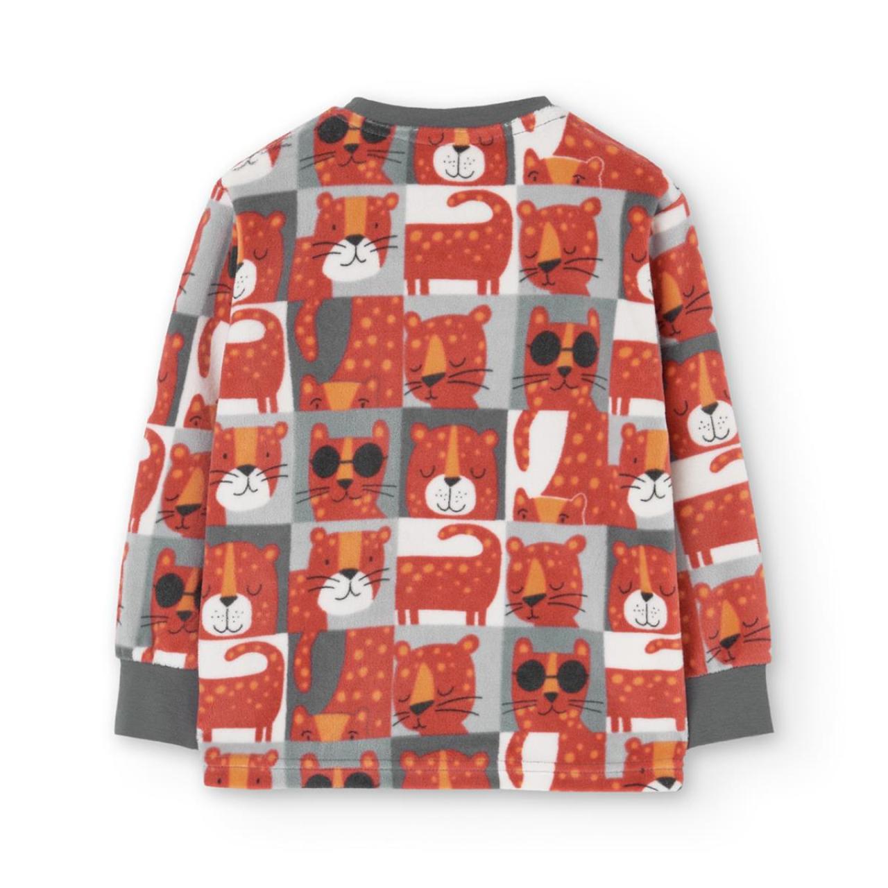 Πιτζάμα βελουτέ αγόρι Boboli-939168-9475-Red φωτογραφία