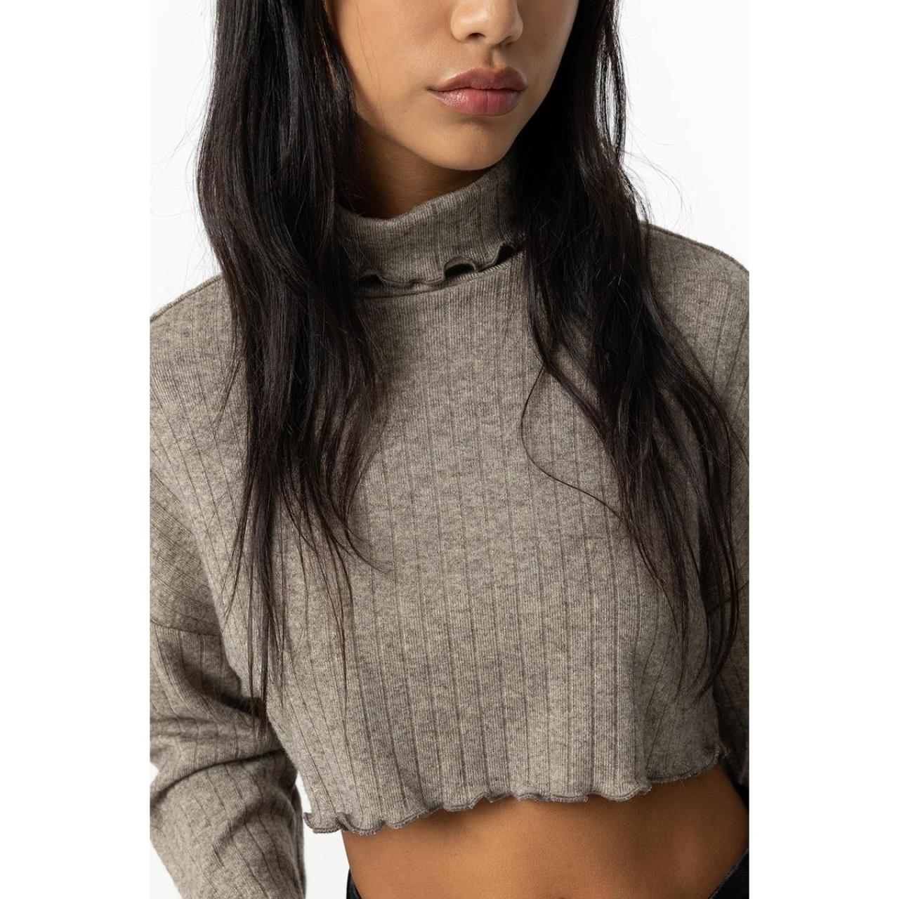 Μπλούζα crop πλεκτή κορίτσι TIFFOSI-10057184-060-Grey φωτογραφία