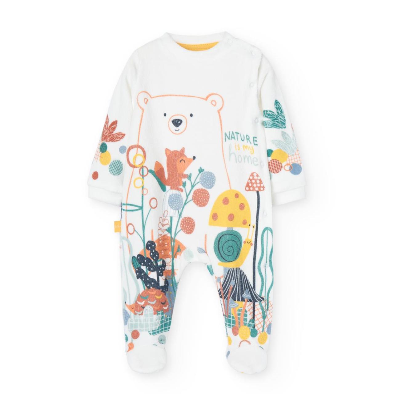 BOBOLI Φορμάκι βελουτέ unisex Boboli-119067-1111-White