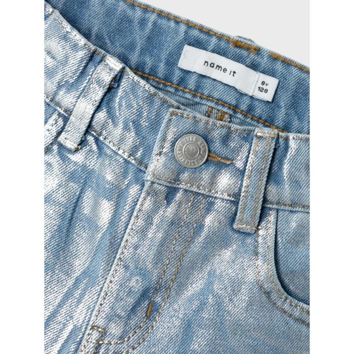 Παντελόνι τζίν γυαλιστερό κορίτσι name it-13233880-Light Blue Denim