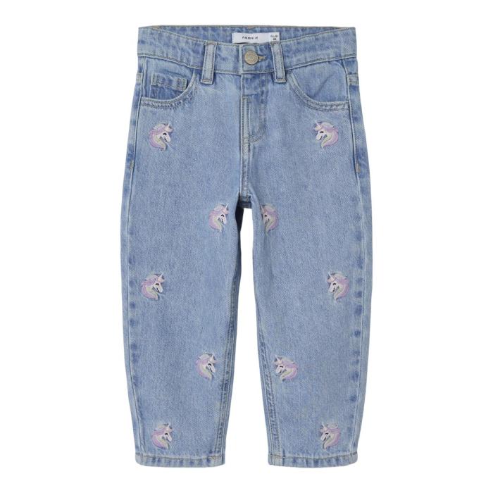 Παντελόνι τζίν κορίτσι name it-13232569-Medium Blue Denim-orgaic cotton