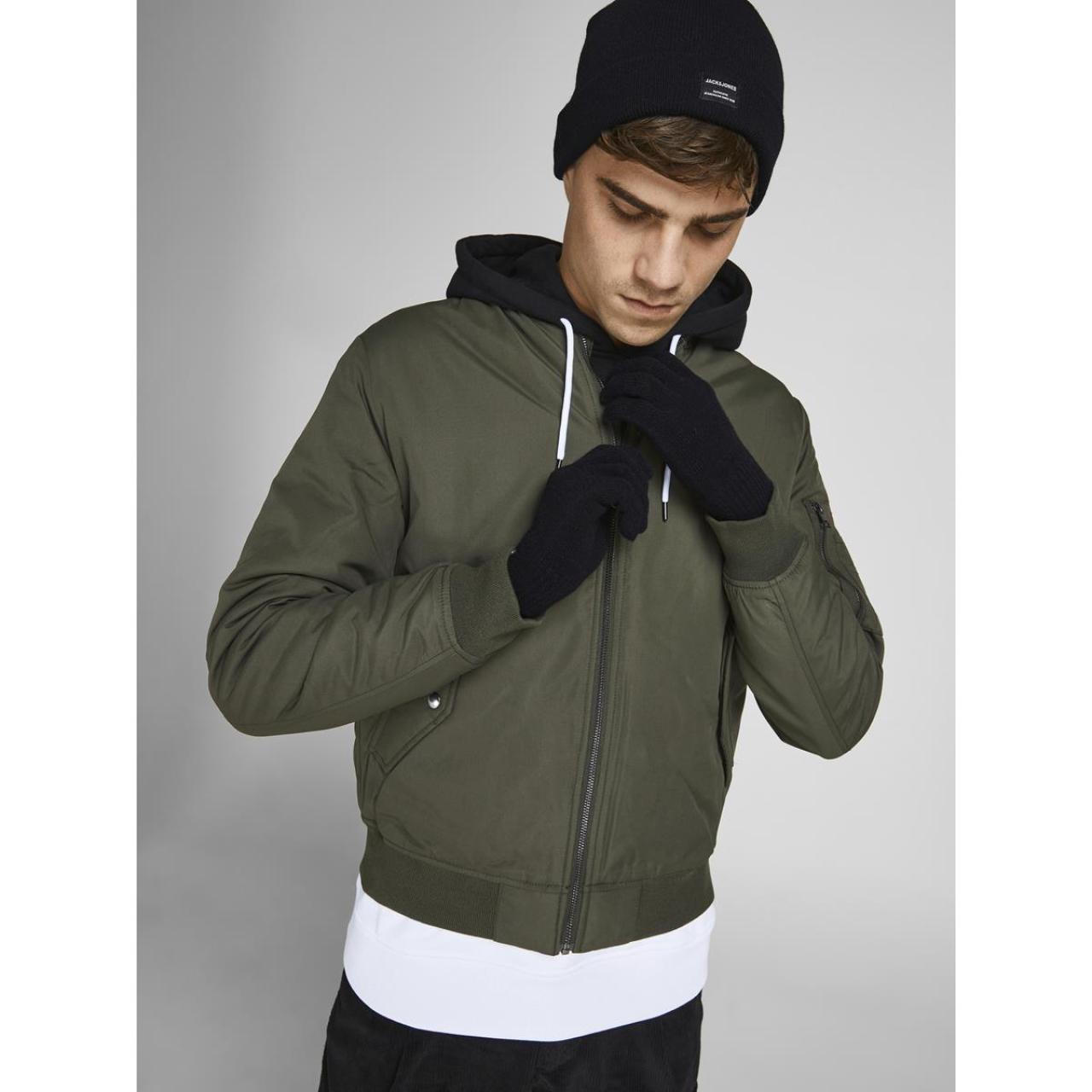 Σετ σκούφος με γάντια αγόρι Jack & Jones-12228933-Black φωτογραφία