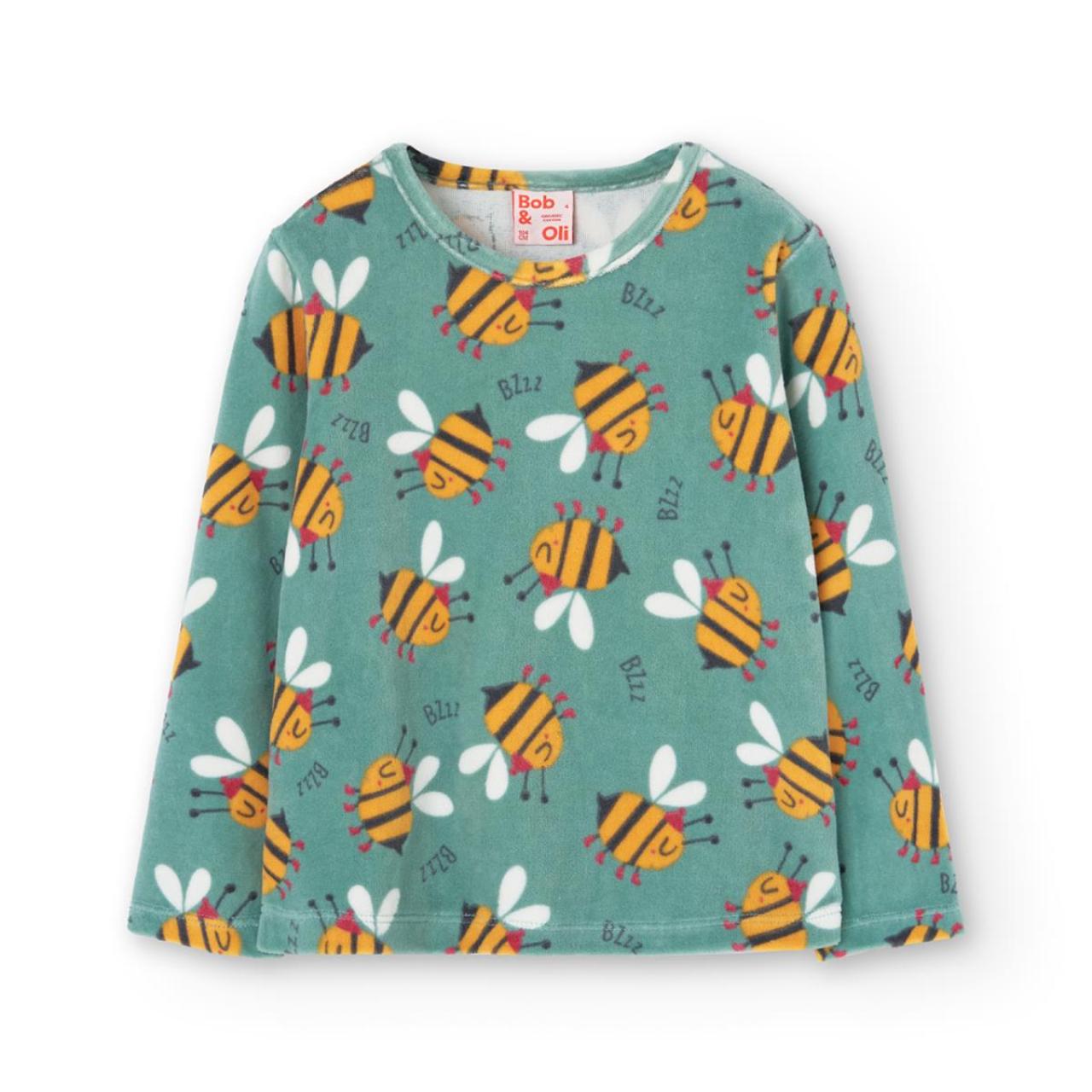 Πιτζάμα βελουτέ κορίτσι Boboli-929167-9494-Green φωτογραφία