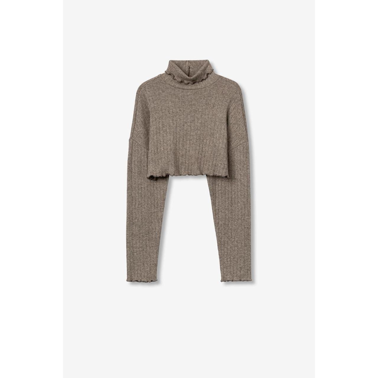 Μπλούζα crop πλεκτή κορίτσι TIFFOSI-10057184-060-Grey φωτογραφία