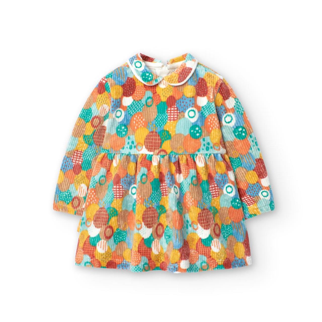 BOBOLI Φόρεμα μπεμπέ βελουτέ κορίτσι Boboli-119045-9446-Multicolor