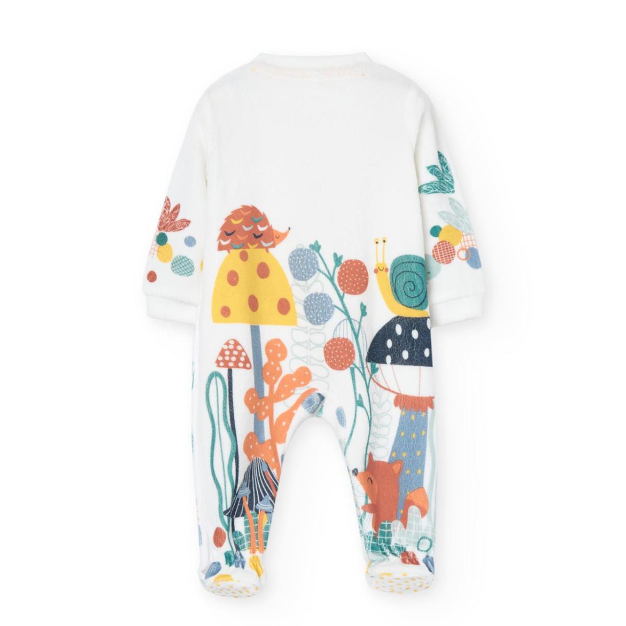 Φορμάκι βελουτέ unisex Boboli-119067-1111-White φωτογραφία