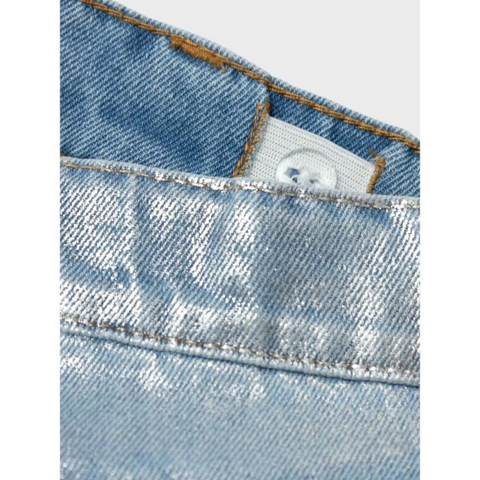 Παντελόνι τζίν γυαλιστερό κορίτσι name it-13233880-Light Blue Denim