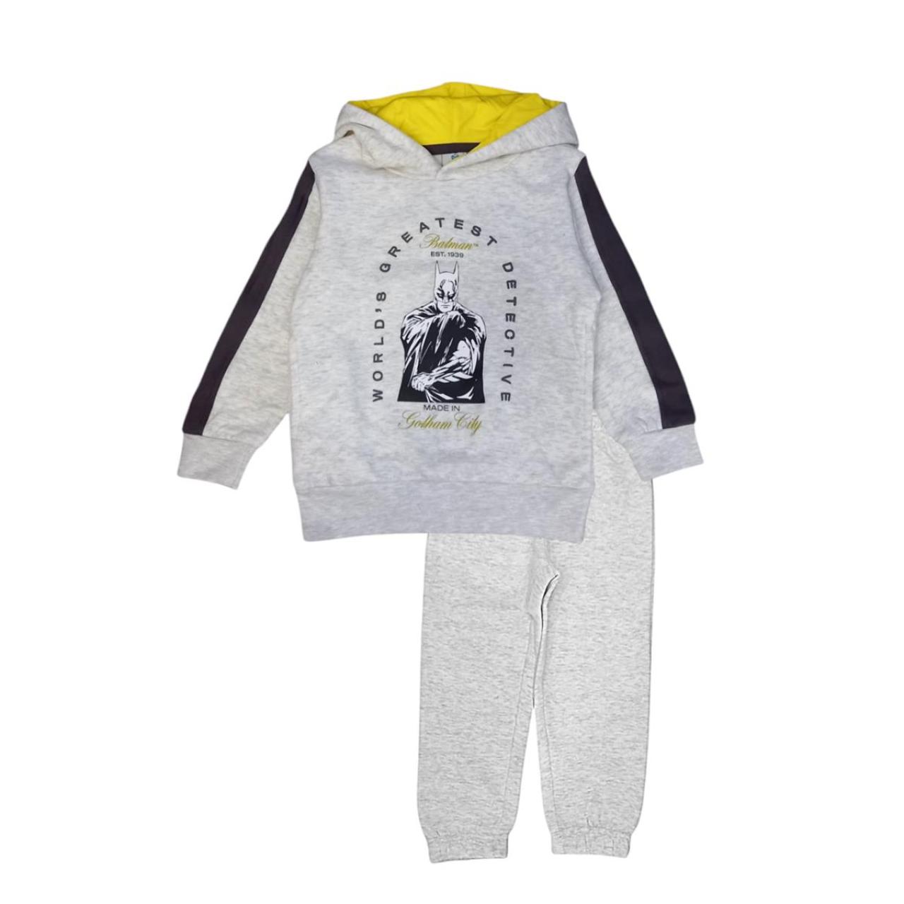 SUPER HEROES Σετ φόρμα φούτερ αγόρι Batman-XH1033-LGREY
