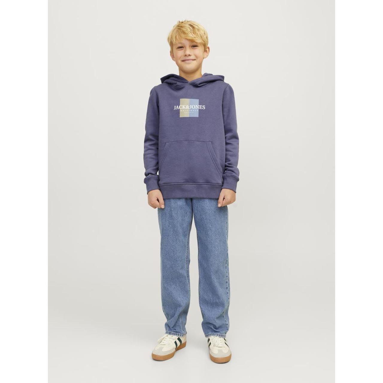 Μπλούζα φούτερ αγόρι JACK & JONES-12263243-Nightshadow Blue φωτογραφία