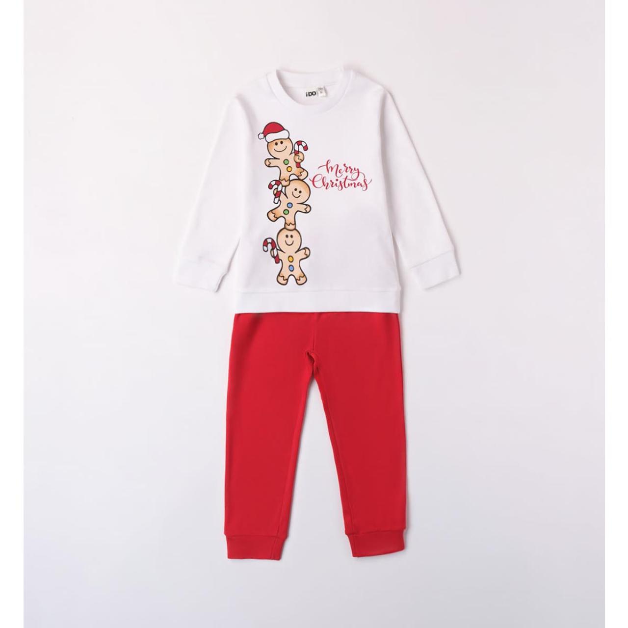 I DO Πιτζάμα μακό Christmas unisex-I DO-4.7675-0112-White